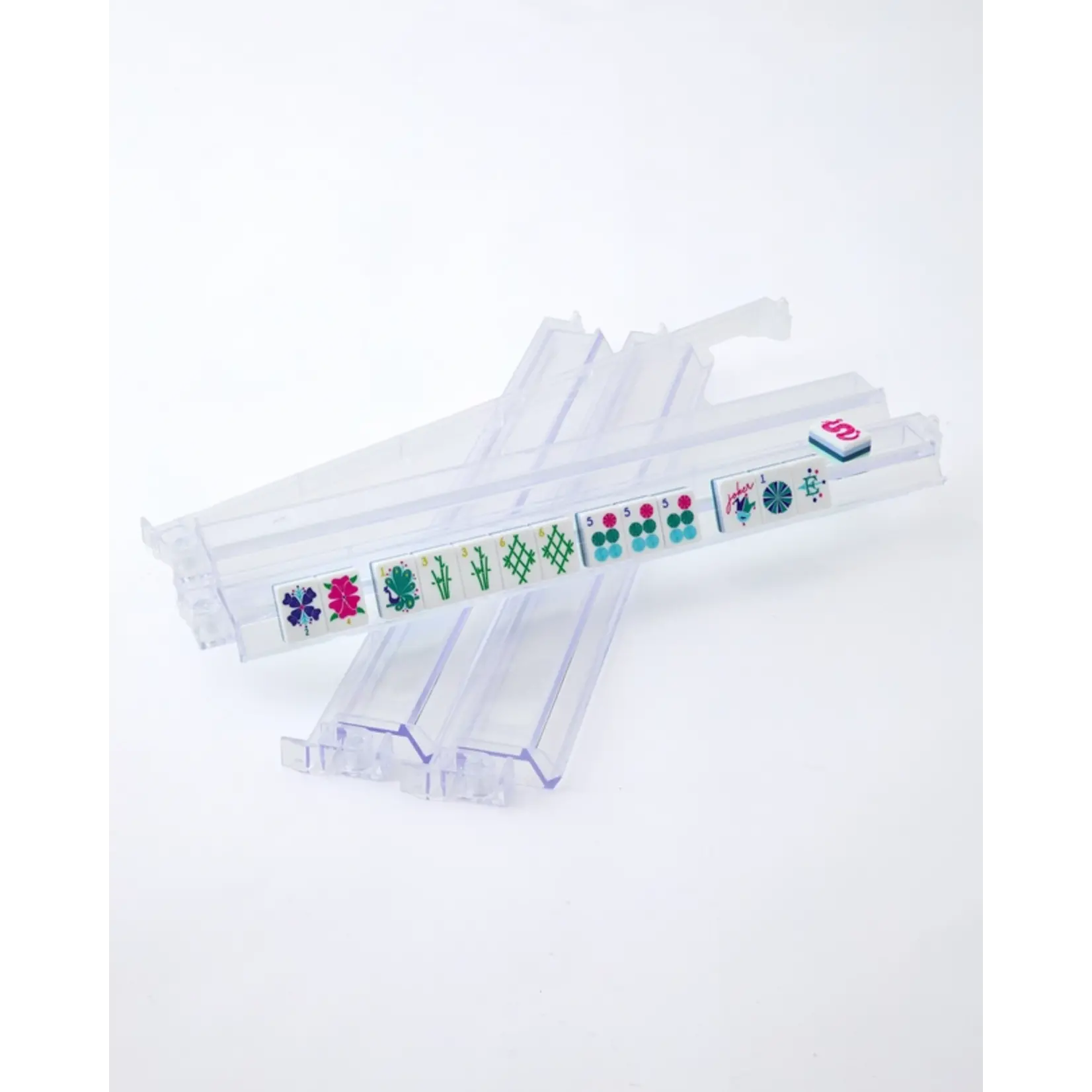 Oh My Mahjong Clear Acrylic Rack and Pusher Set
