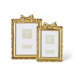 Two's Company Vintage Gold Frame with Accent Bow 4x6