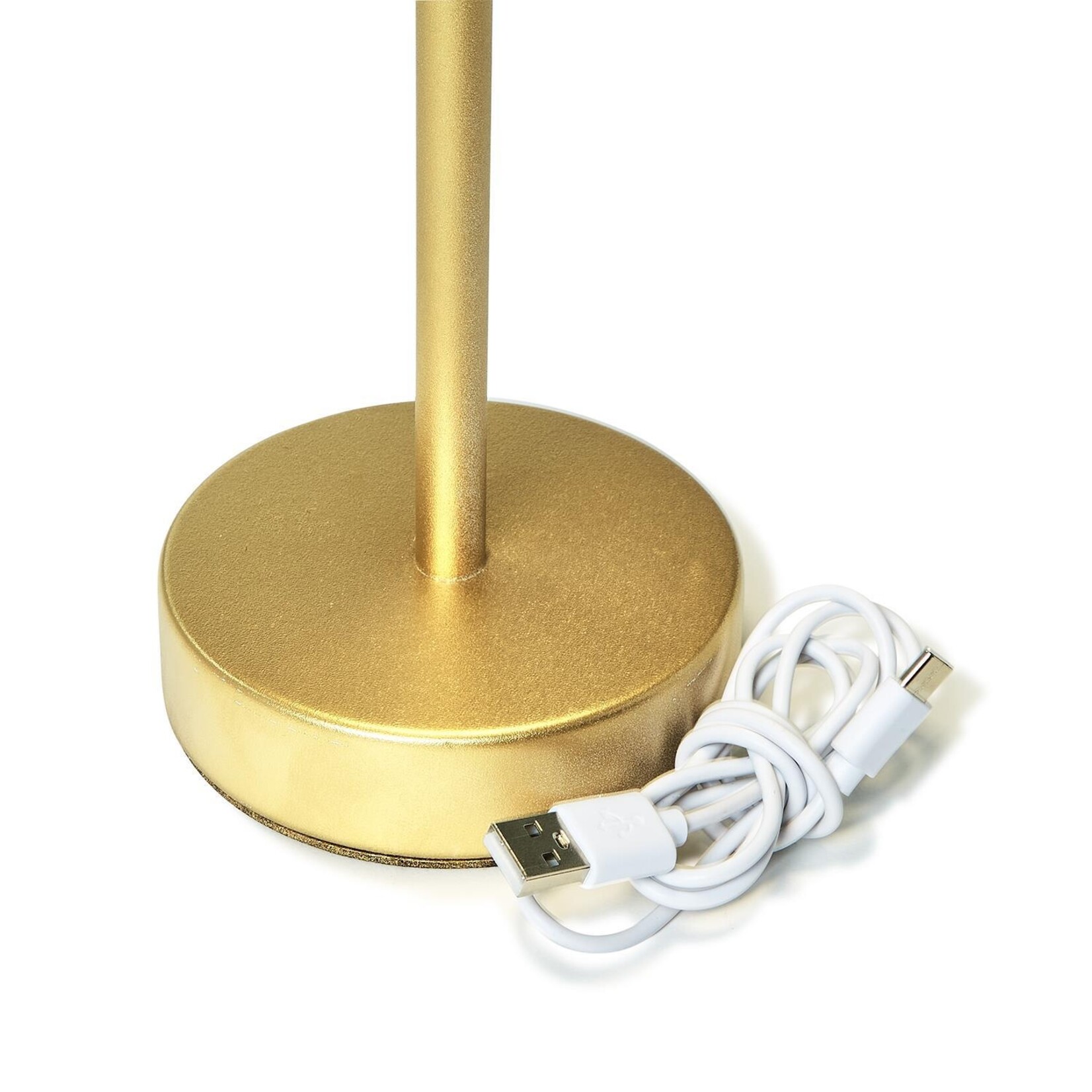 Two's Company LED Table Lamp w/Scalloped Edge Shade
