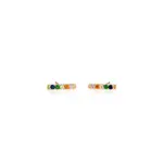Kris Nations Rainbow Bar Dash Crystal Stud Earrings