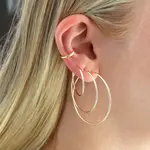 Featherweight Hoop Gold - L, Gold, 42 mm
