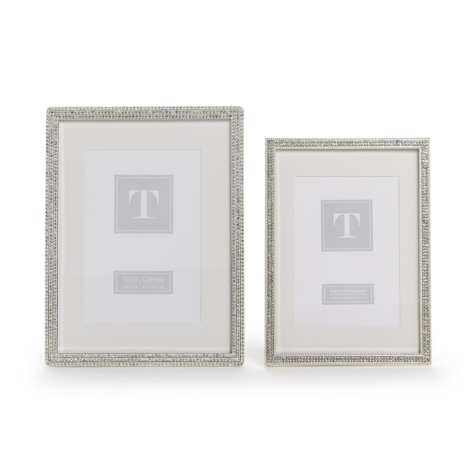 Two's Company Crystal Photo Frame 4x6