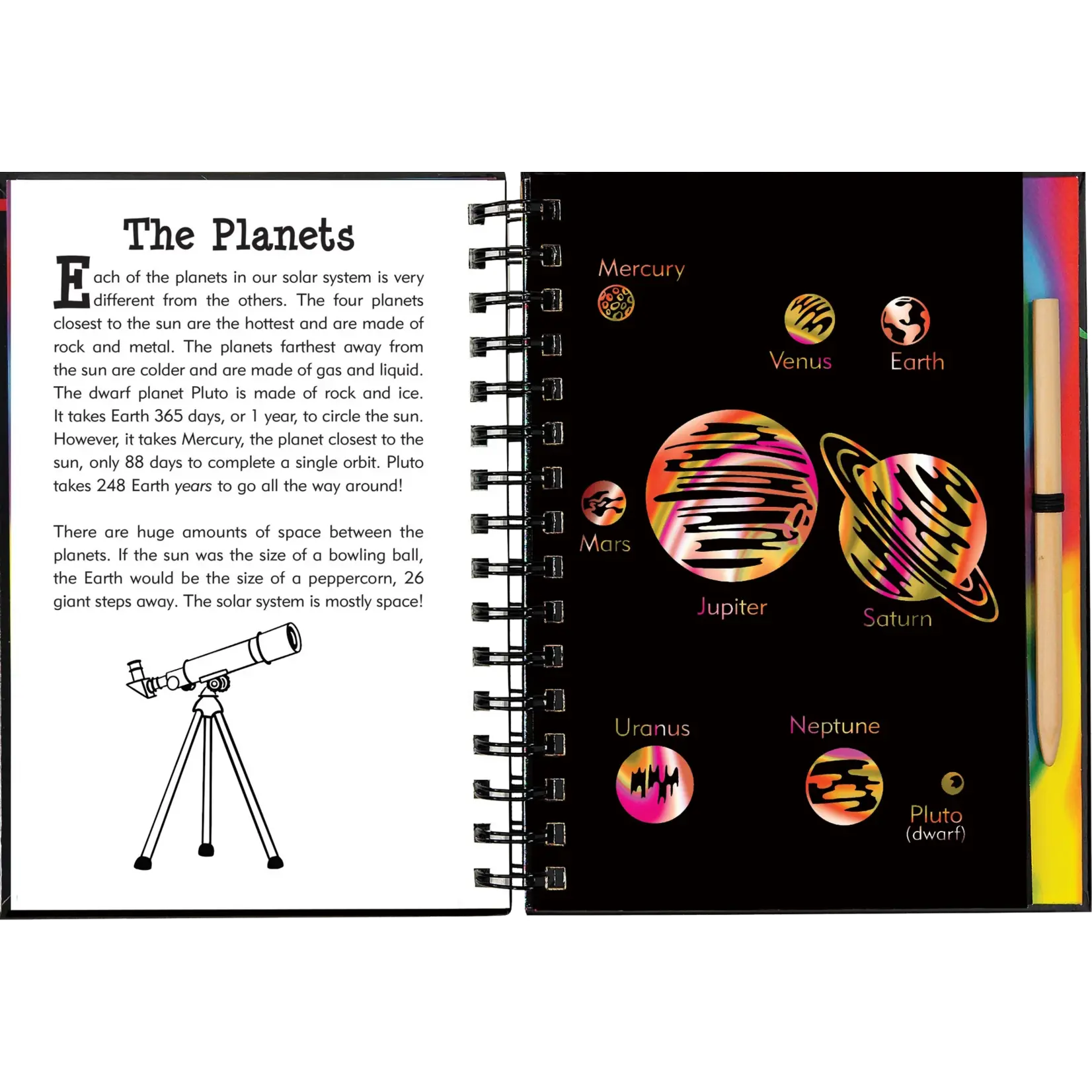 Peter Pauper Press Scratch & Sketch Solar System
