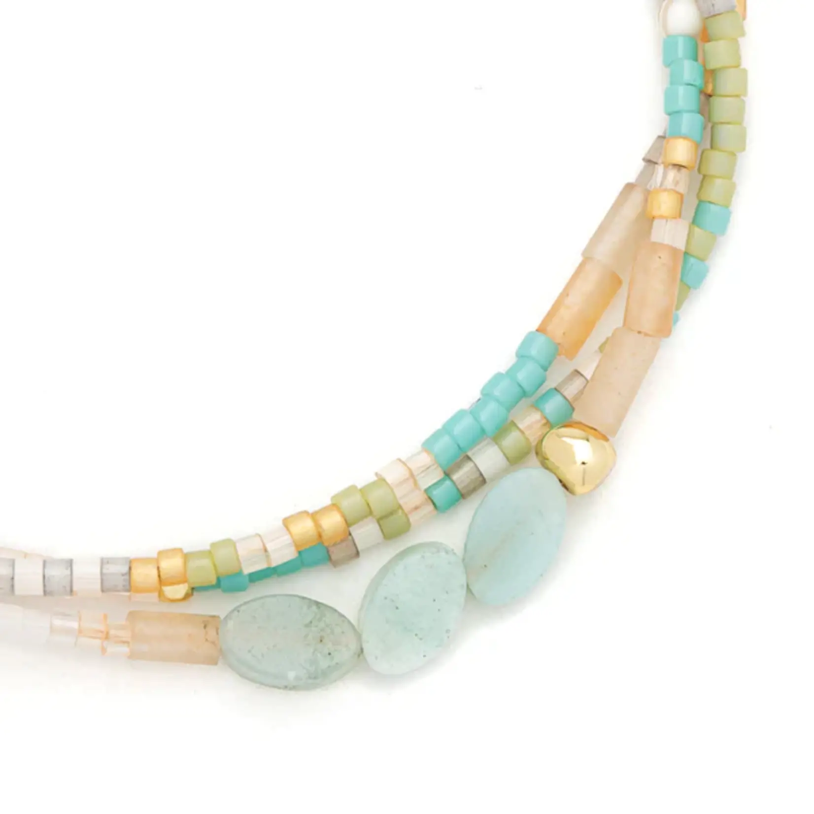 Scout Jewerly Mixed Media Bracelet Courage/Amazonite/Gold