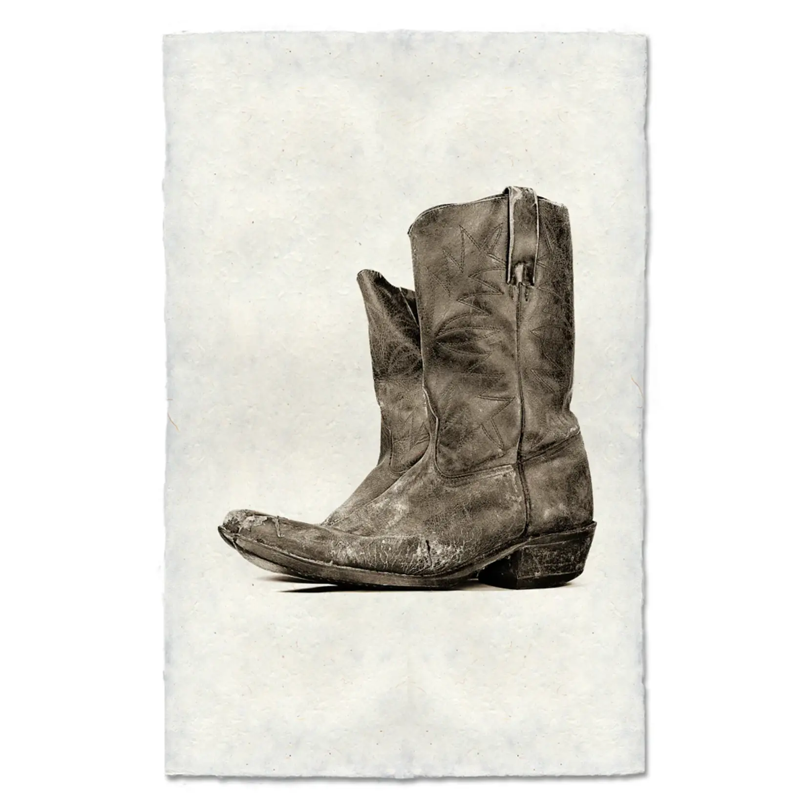 Barloga Studios Boots 20 X 30 Nepalese Handmade Paper