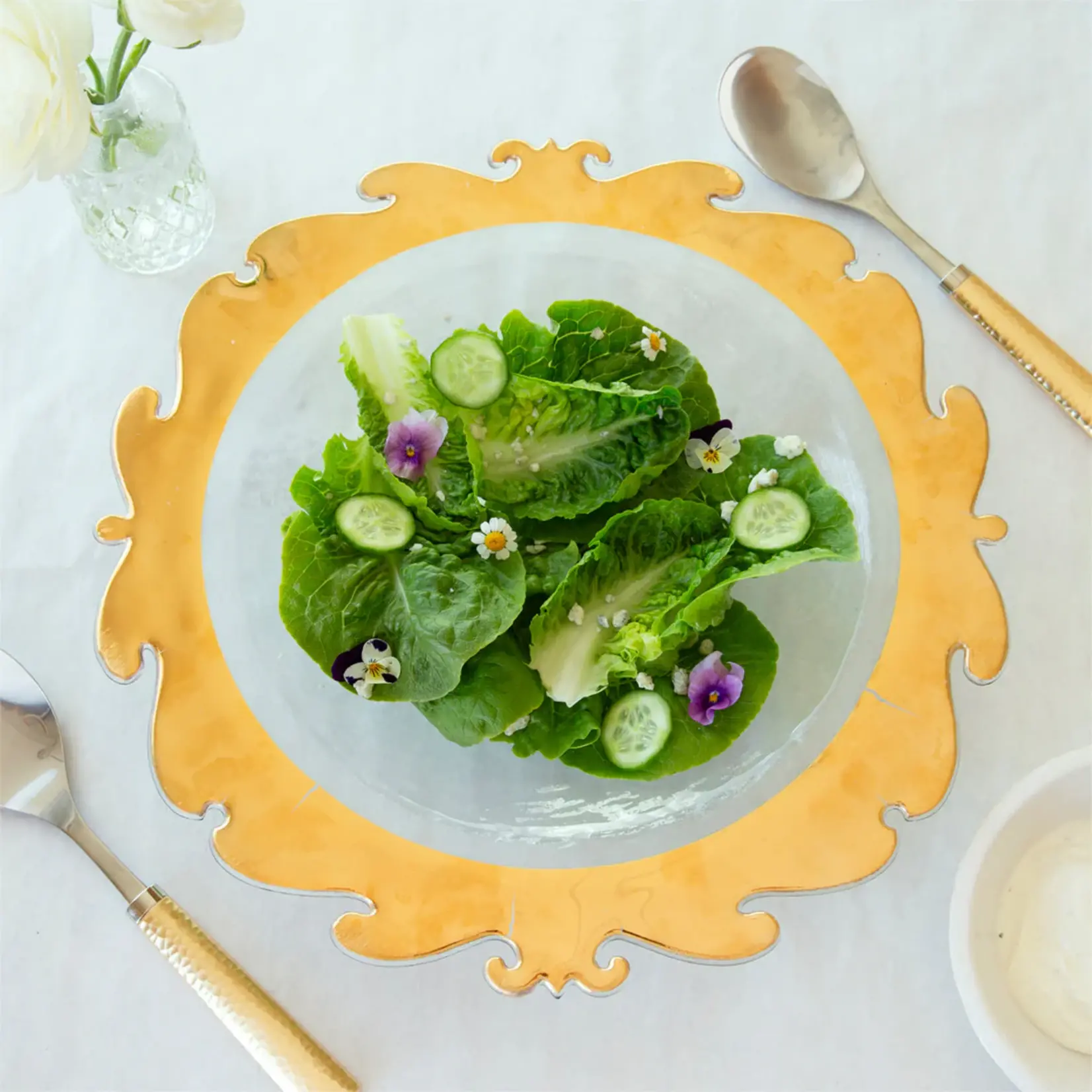 Annieglass Rococo Round Serving Bowl