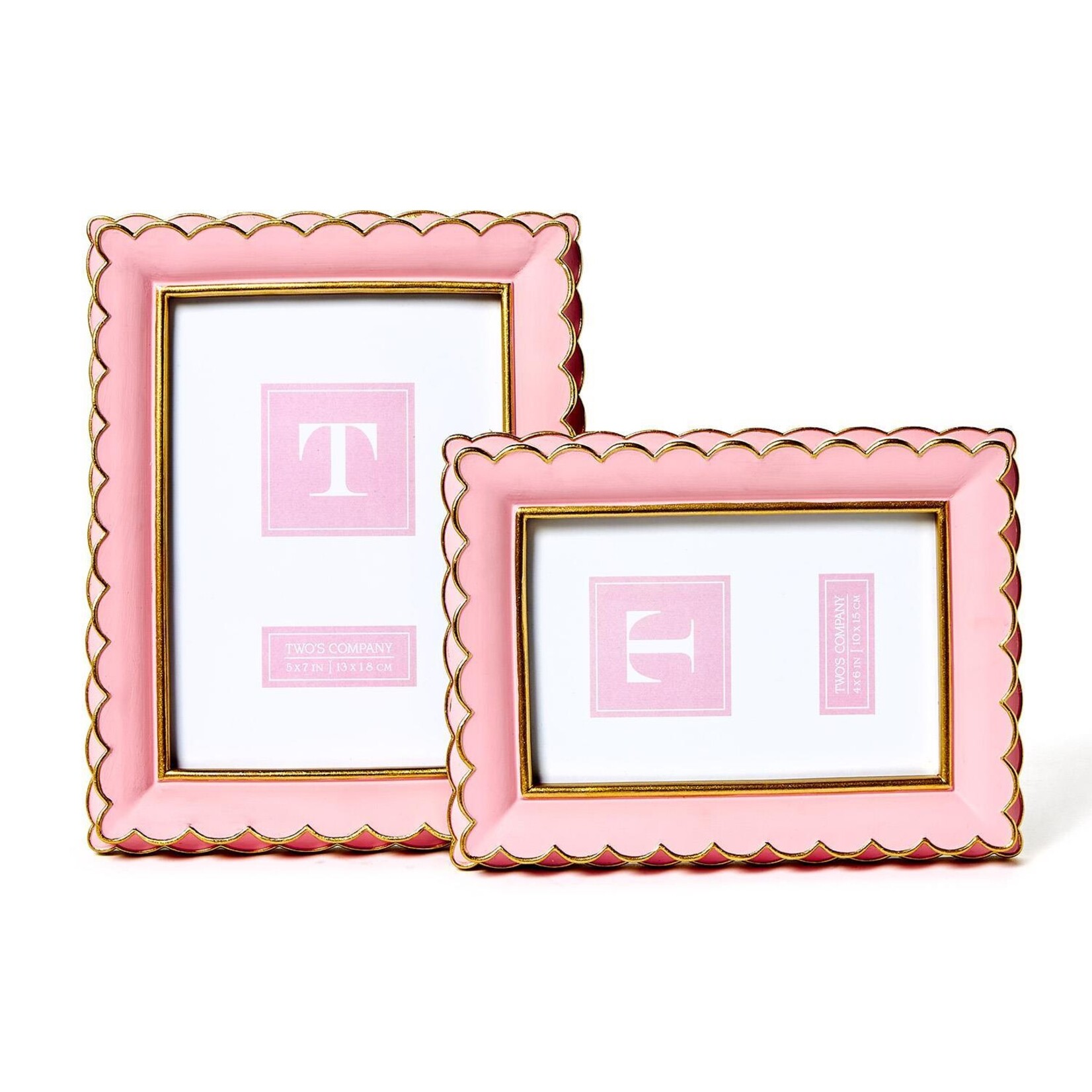 Two's Company Scalloped Picture Frame 5x7