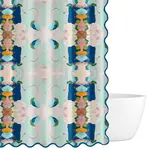 Laura Park Scallop Shower Curtain Standard 72x72