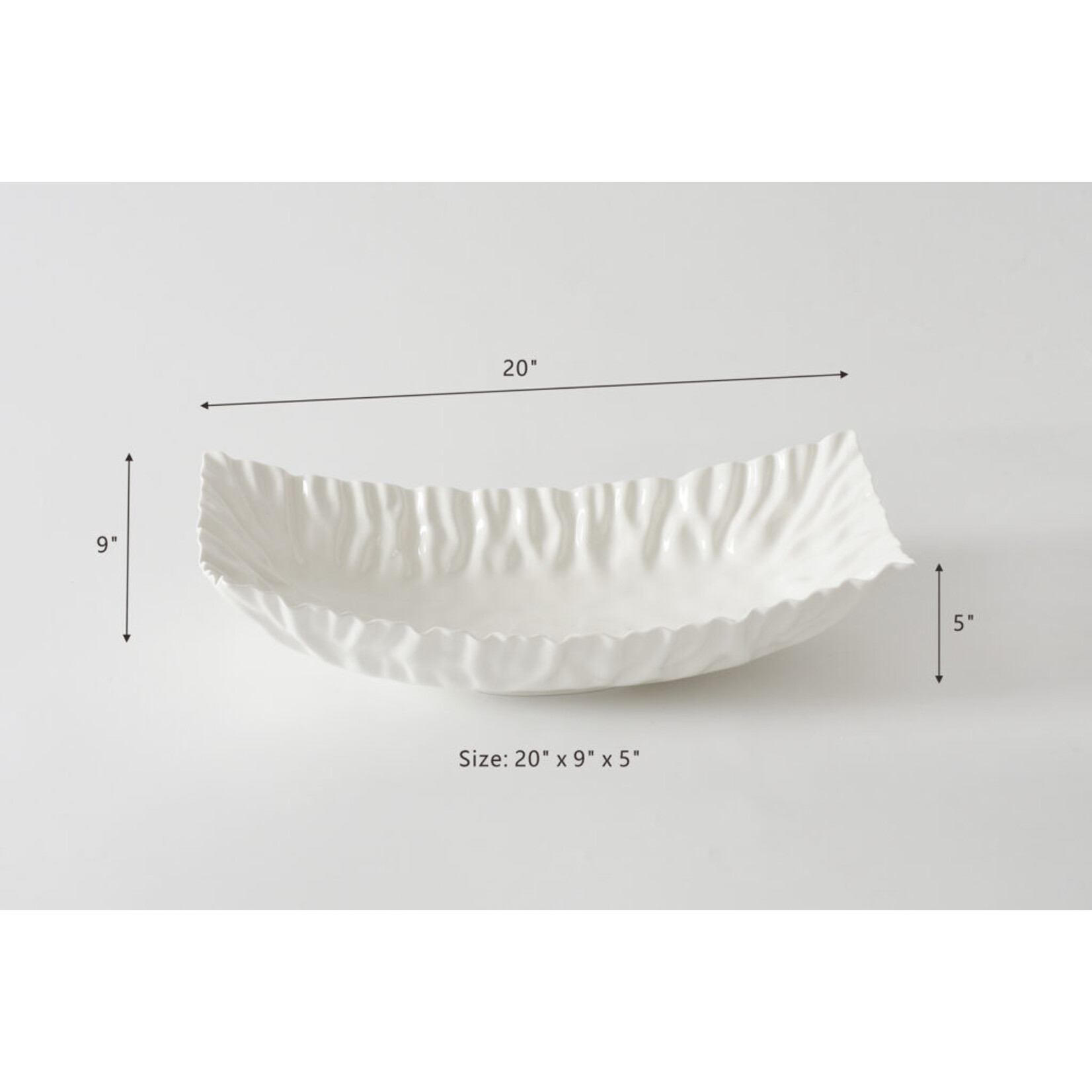 Pampa Bay Mascali Bianca Rectangular Centerpiece