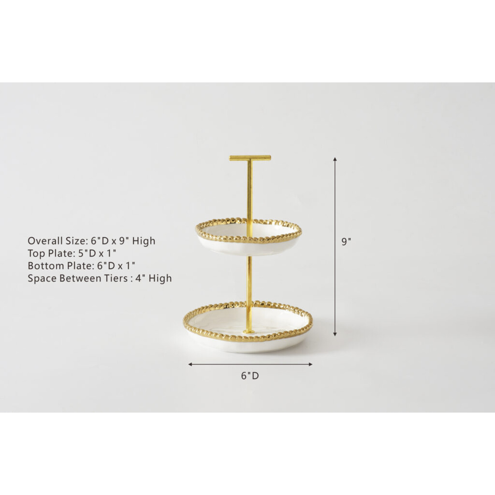 Pampa Bay Golden Salerno Mini 2 Tier Stand