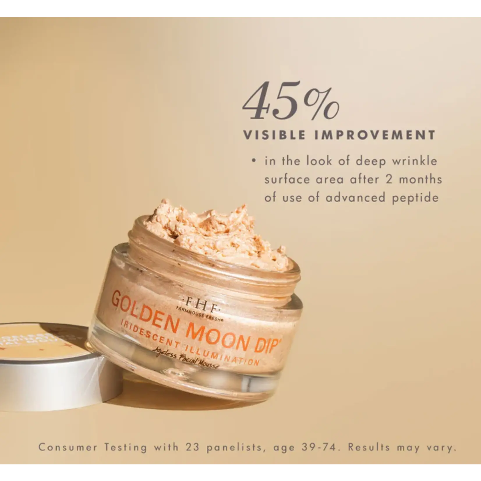 Farmhouse Fresh Golden Moon Dip Illumination Mousse with Peptides + Retinol