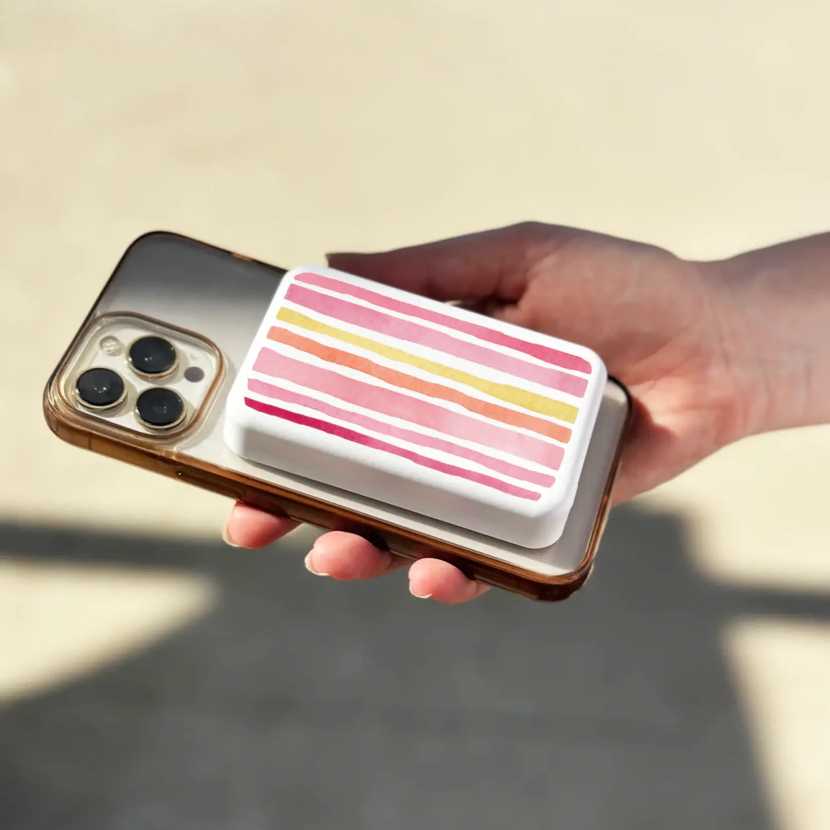 Tech Candy Piggy Back Power Magnetic Battery Pink