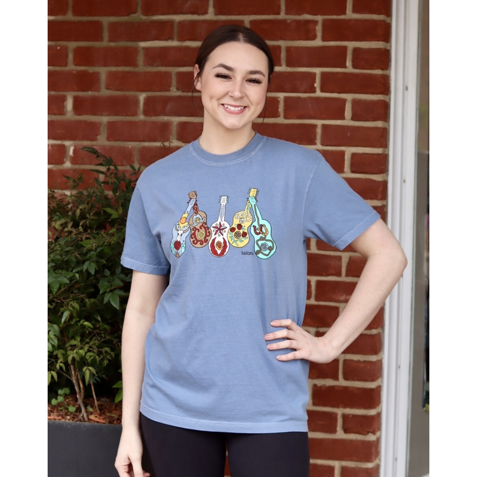 Kademi Guitar S/S Adult Blue Jean