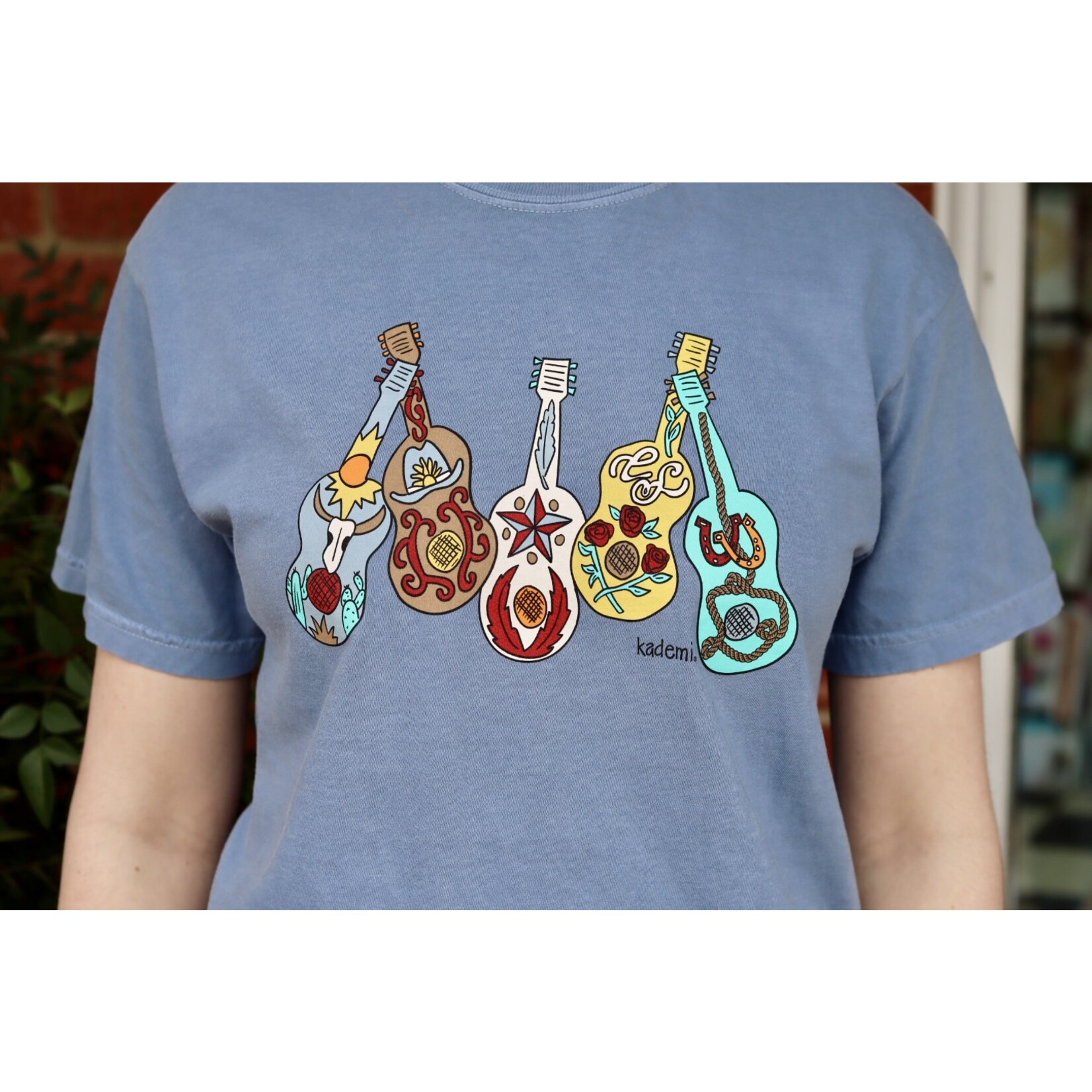 Kademi Guitar S/S Adult Blue Jean