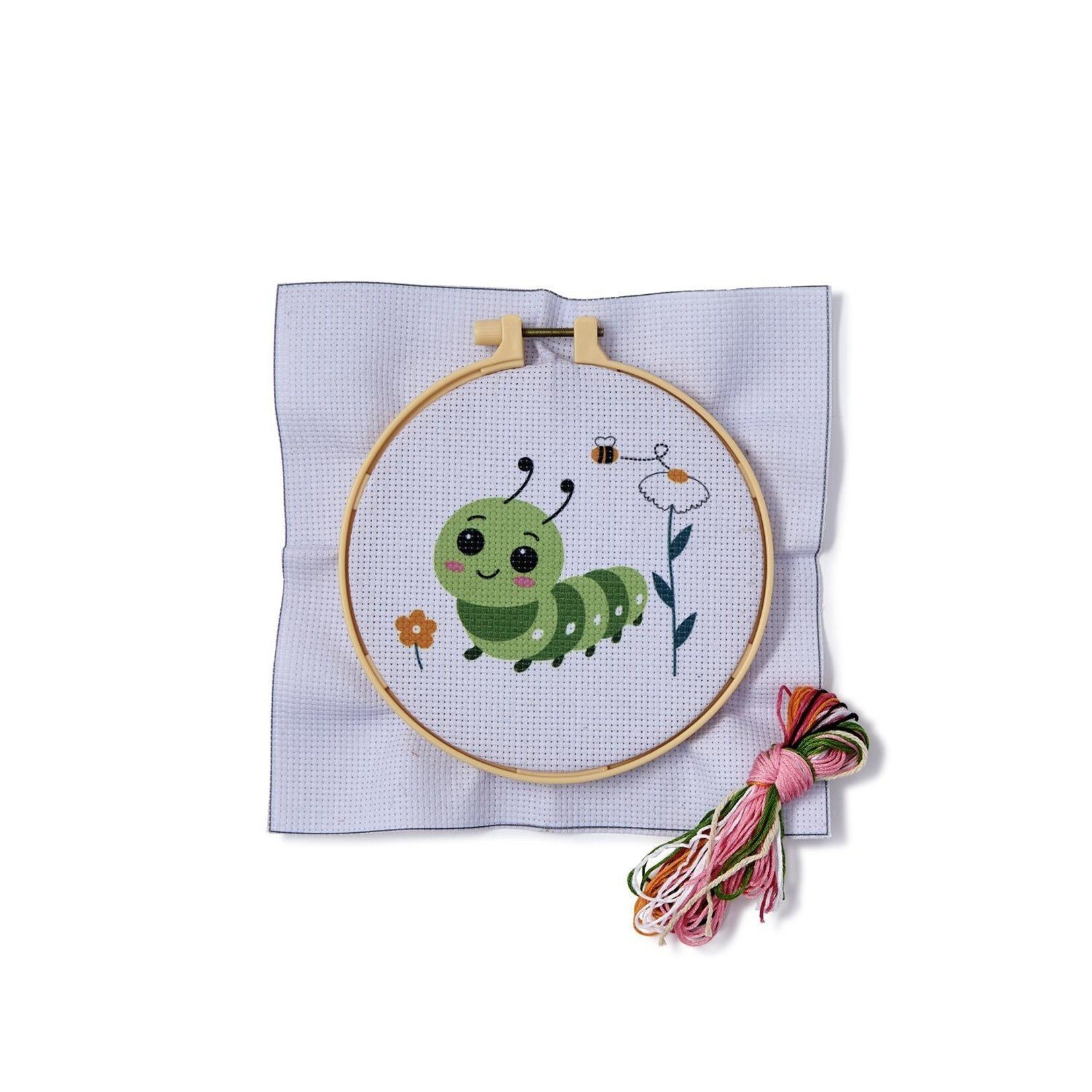 Two's Company Garden Critters Cross Stitch Embroidery Craft Kit