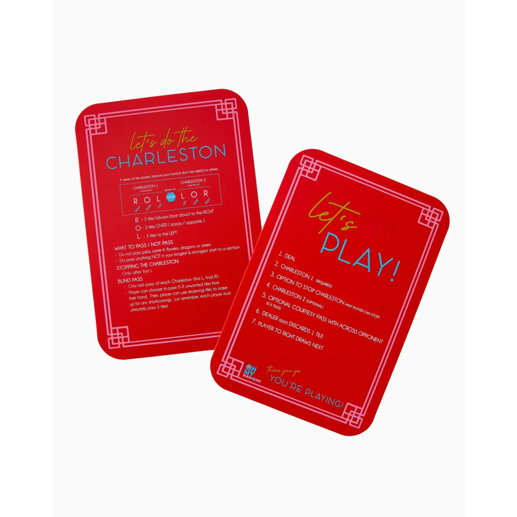 Oh My Mahjong Red Instructional Shufflers