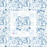 Oh My Mahjong Amazon Blue Instructional Tablecloth