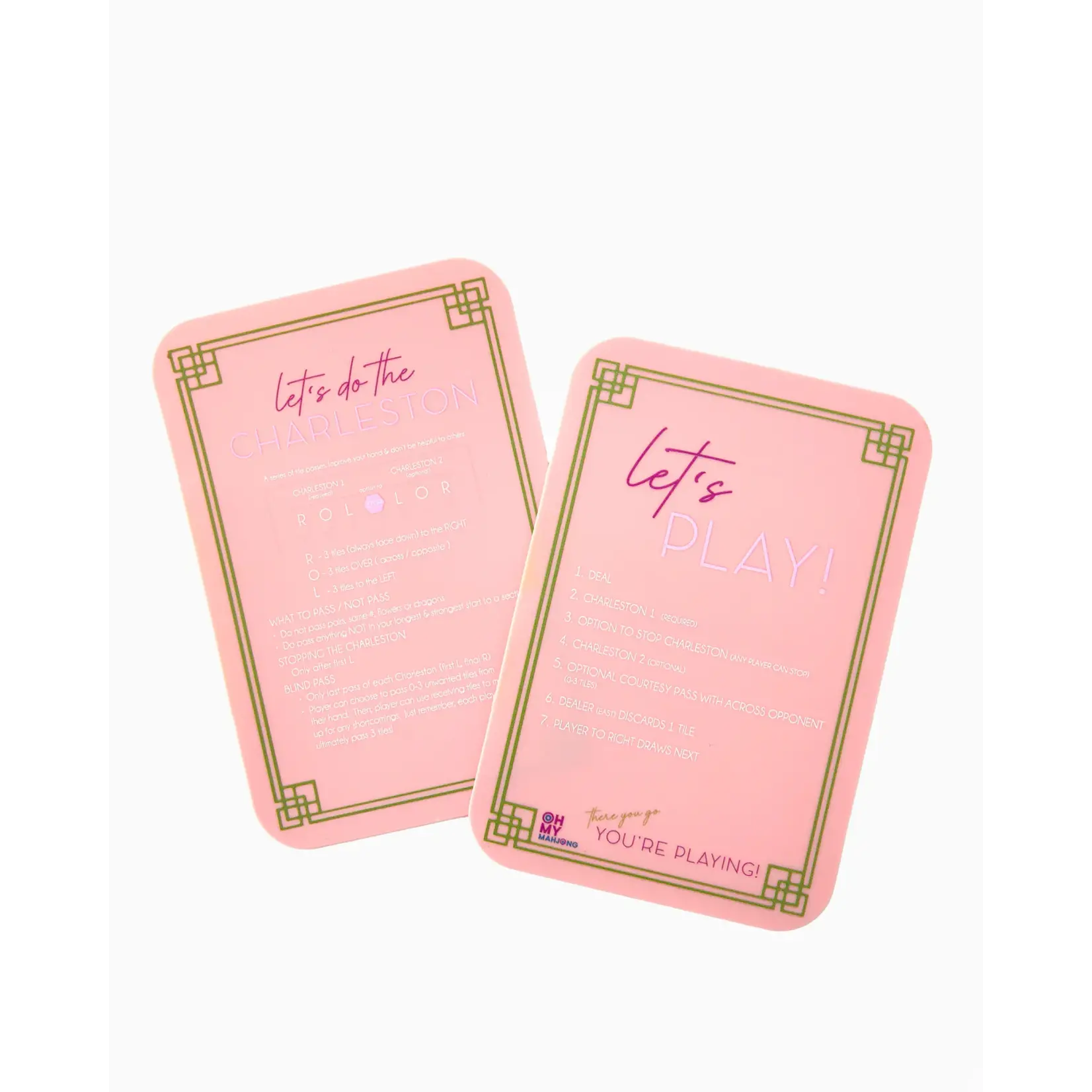 Oh My Mahjong Coral Instructional Shufflers