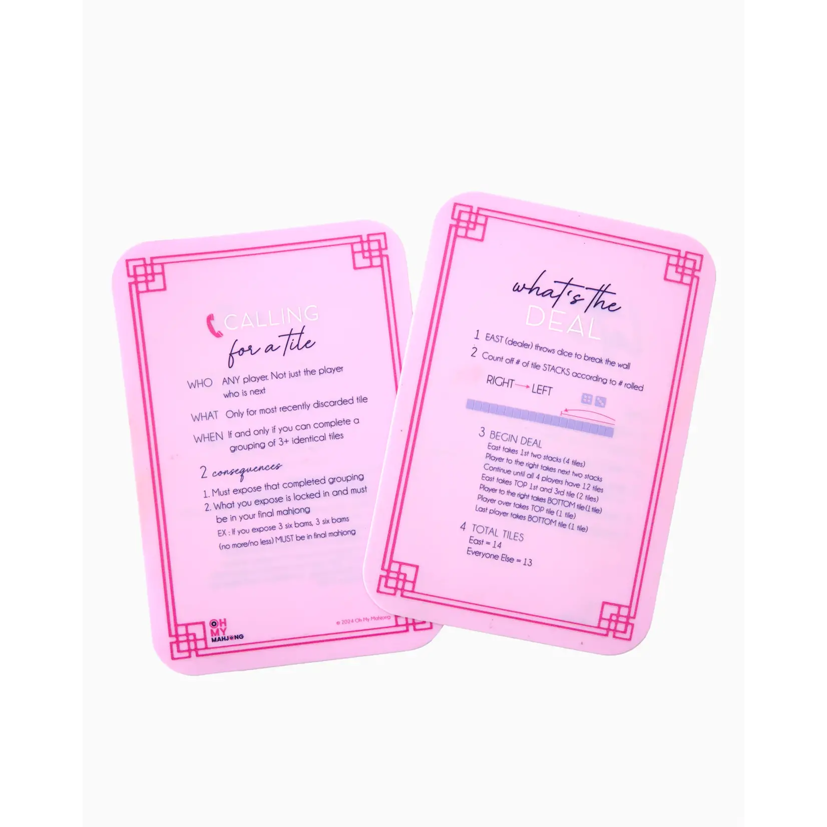 Oh My Mahjong Lilac Instructional Shufflers