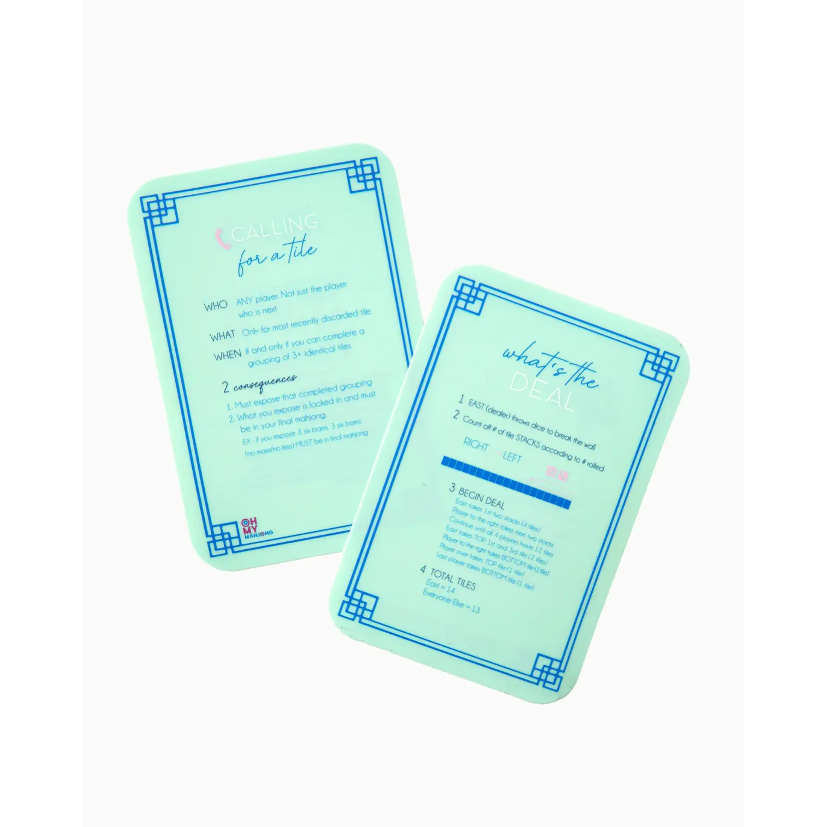 Oh My Mahjong Mint Instructional Shufflers