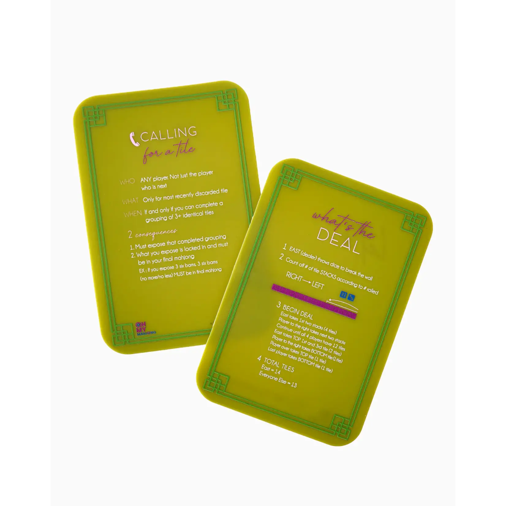 Oh My Mahjong Olive Instructional Shufflers