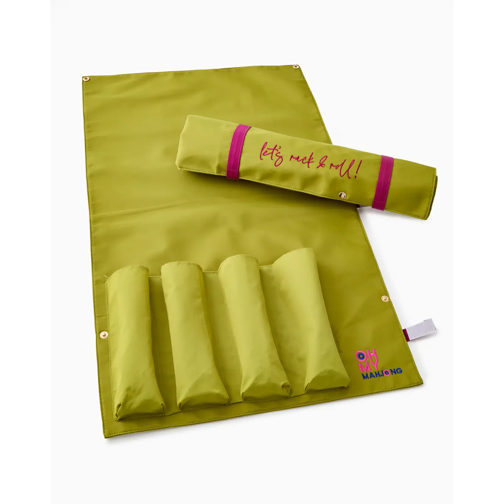 Oh My Mahjong Olive Let's Rack & Roll Bag