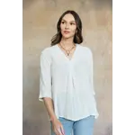Cobblestone Karissa Cotton Tunic Light Buff