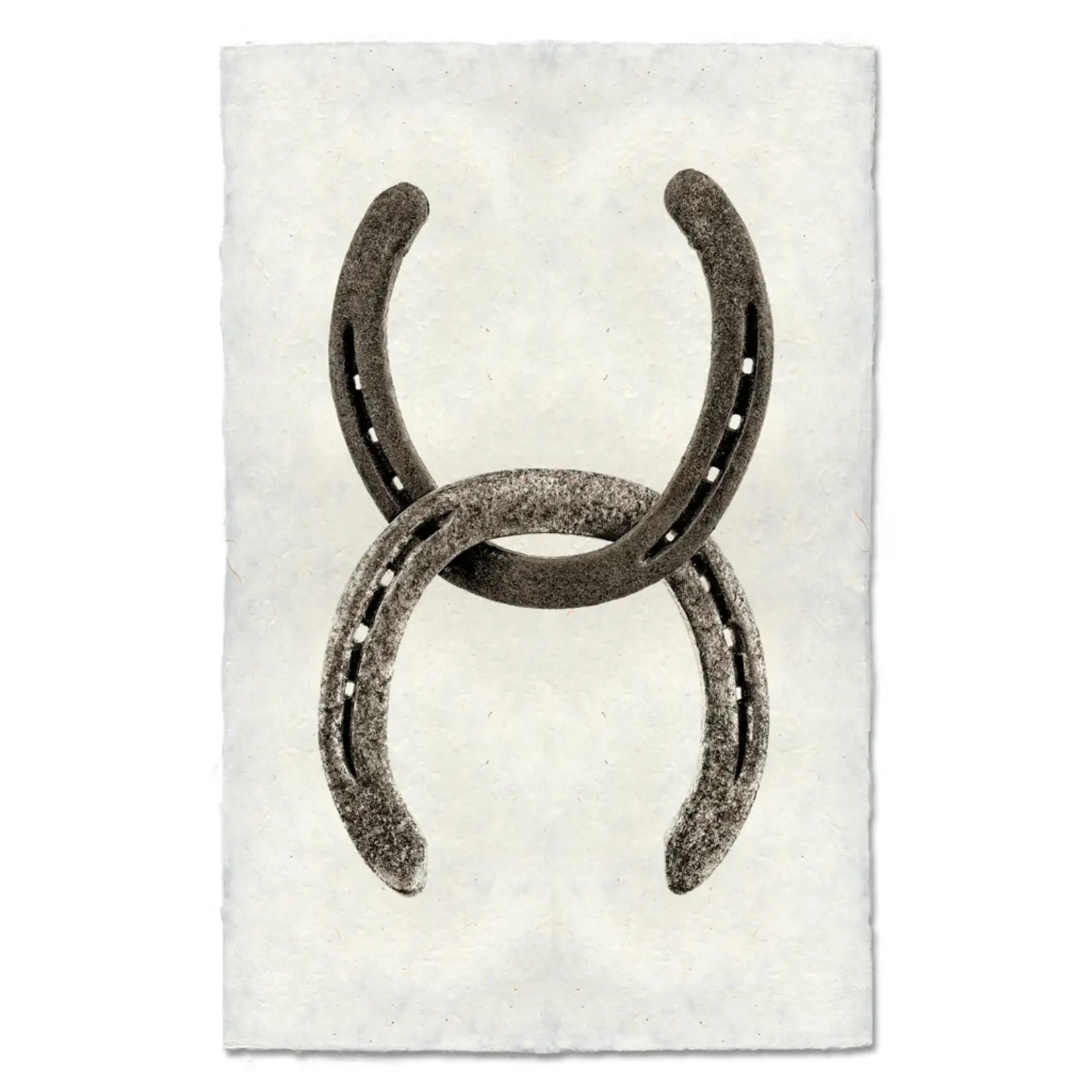 Barloga Studios Horseshoes 20 X 30 Nepalese Handmade Paper