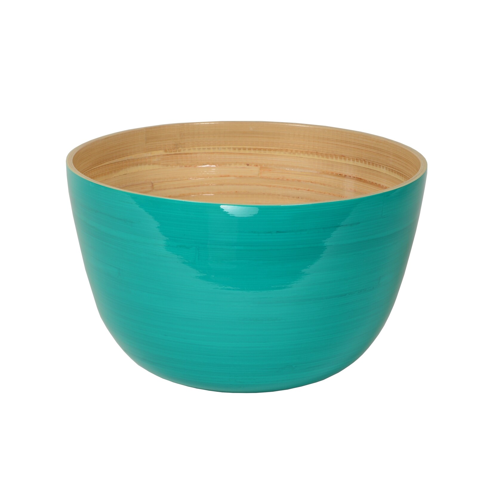 Albert L Bamboo Mixing Bowl Turquoise