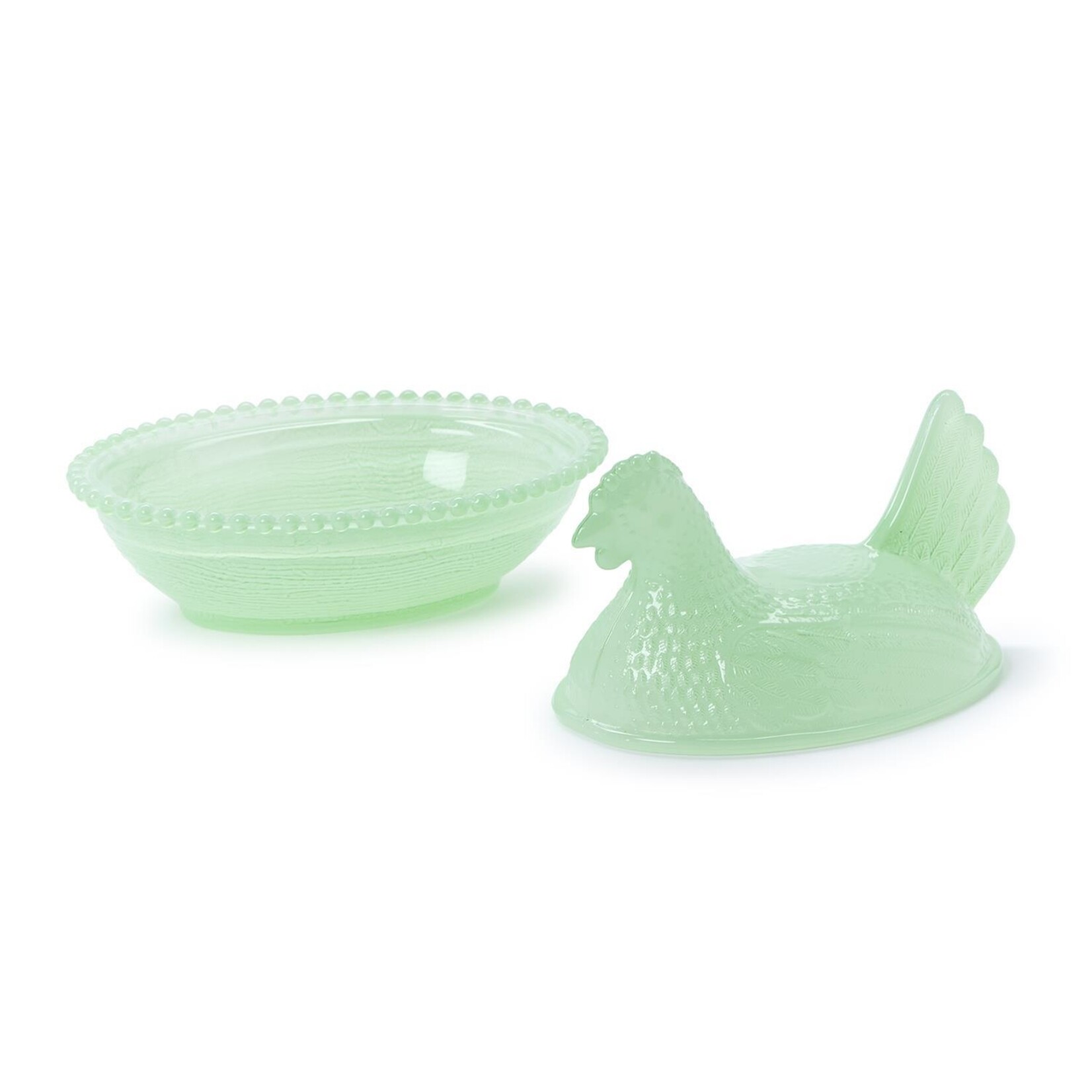 Two's Company Hen on Nest Covered Dish