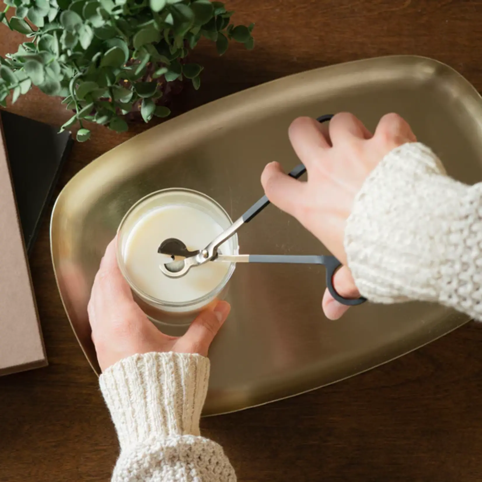 Northern Lights Wick Trimmer Brushed Gold & Black