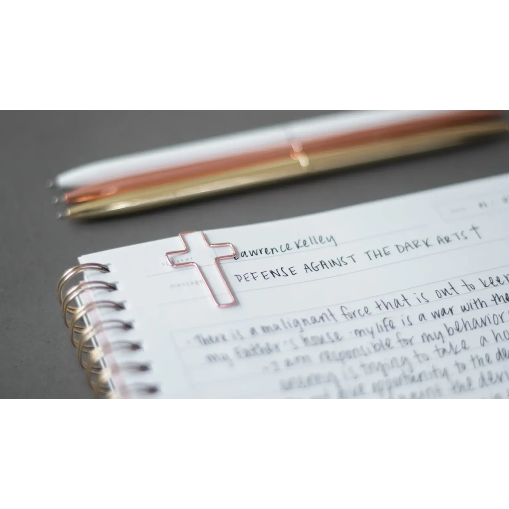 Church Notes Cross Clip