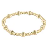 enewton Dignity Sincerity Pattern 6mm Bead Bracelet Gold