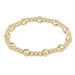 enewton Classic Sincerity Pattern 6mm Bead Bracelet Gold