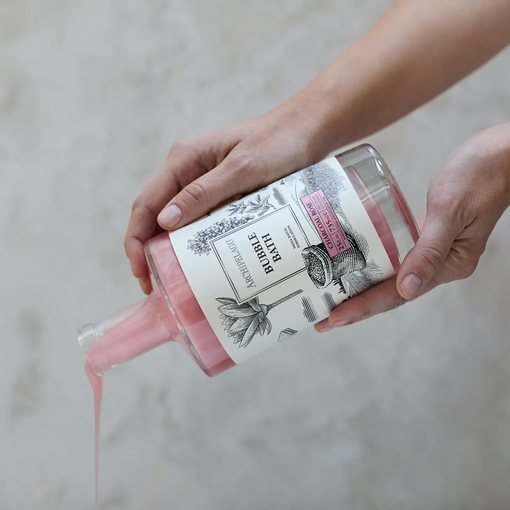 Archipelago Charcoal Rose Bubble Bath 25oz
