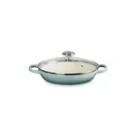 Le Creuset Signature Round Braiser, Glass Lid, 2.25 Qt, Sea Salt