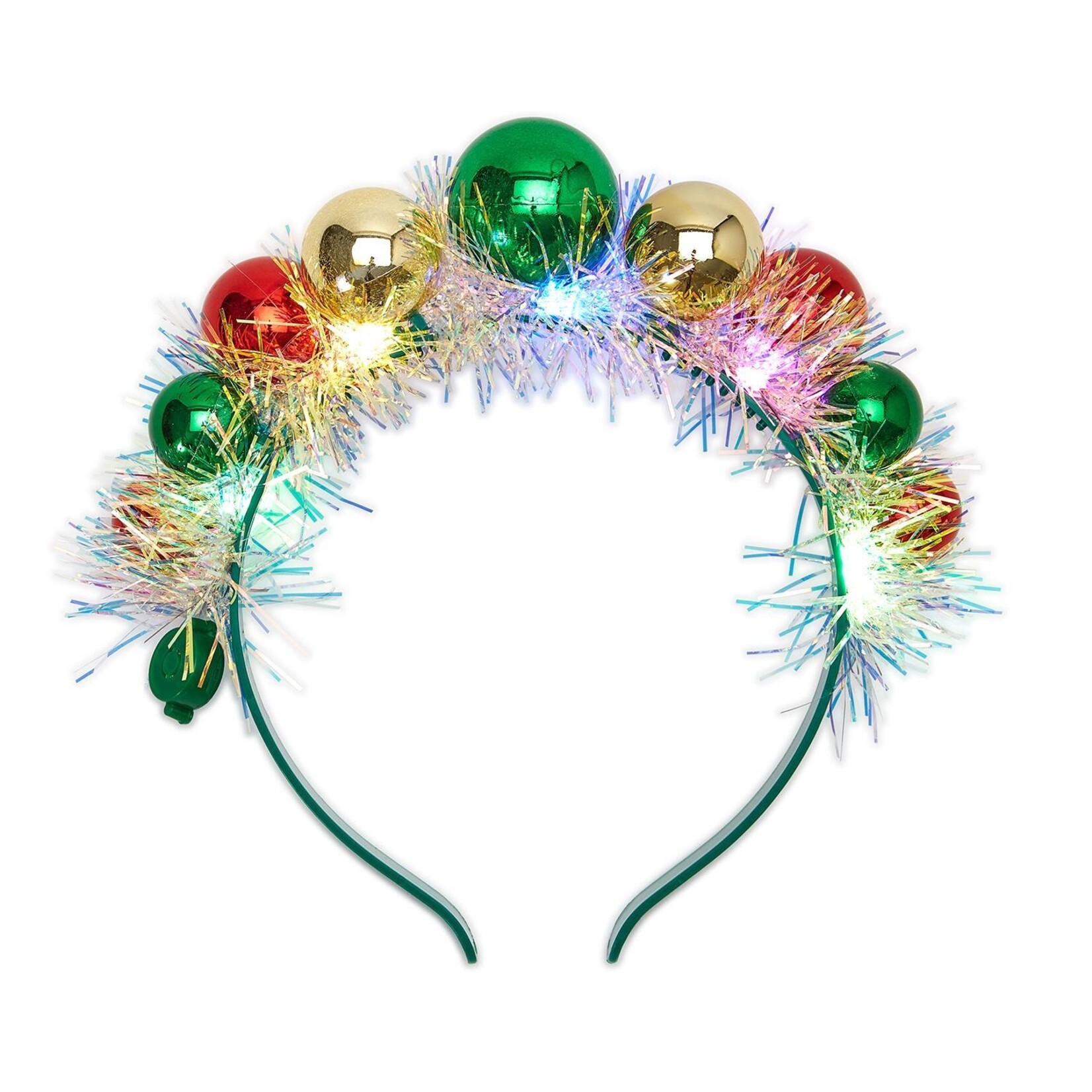 Two's Company Baubles Belle Light Up Headband with 3 Modes: Quick Flash, Slow Flash, Random Flash