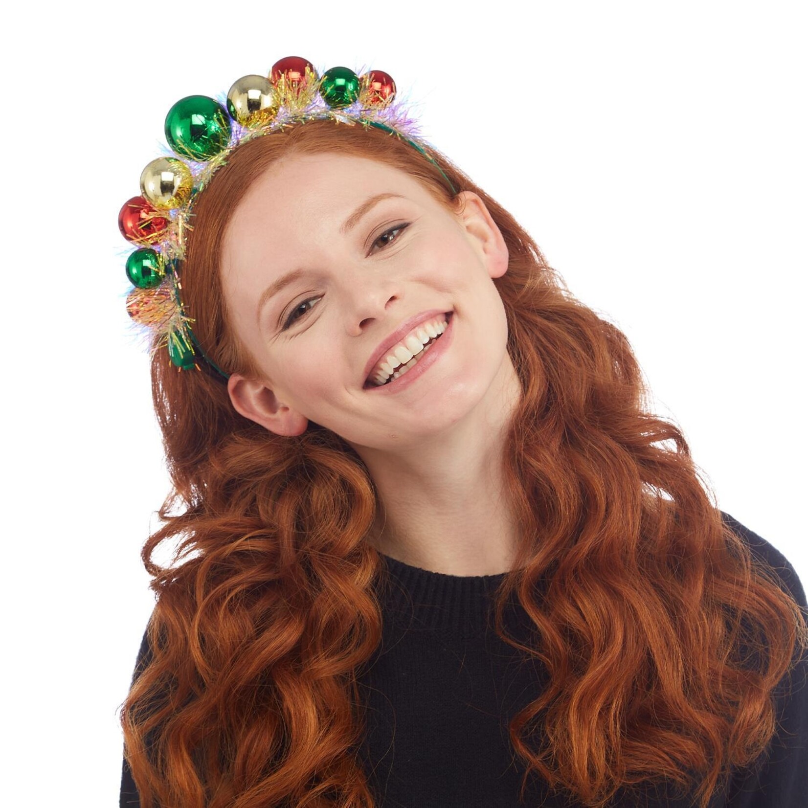 Two's Company Baubles Belle Light Up Headband with 3 Modes: Quick Flash, Slow Flash, Random Flash