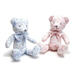 Two's Company Animal Toile Pattern Stuffed Teddy Bear with Movable Arms and Legs