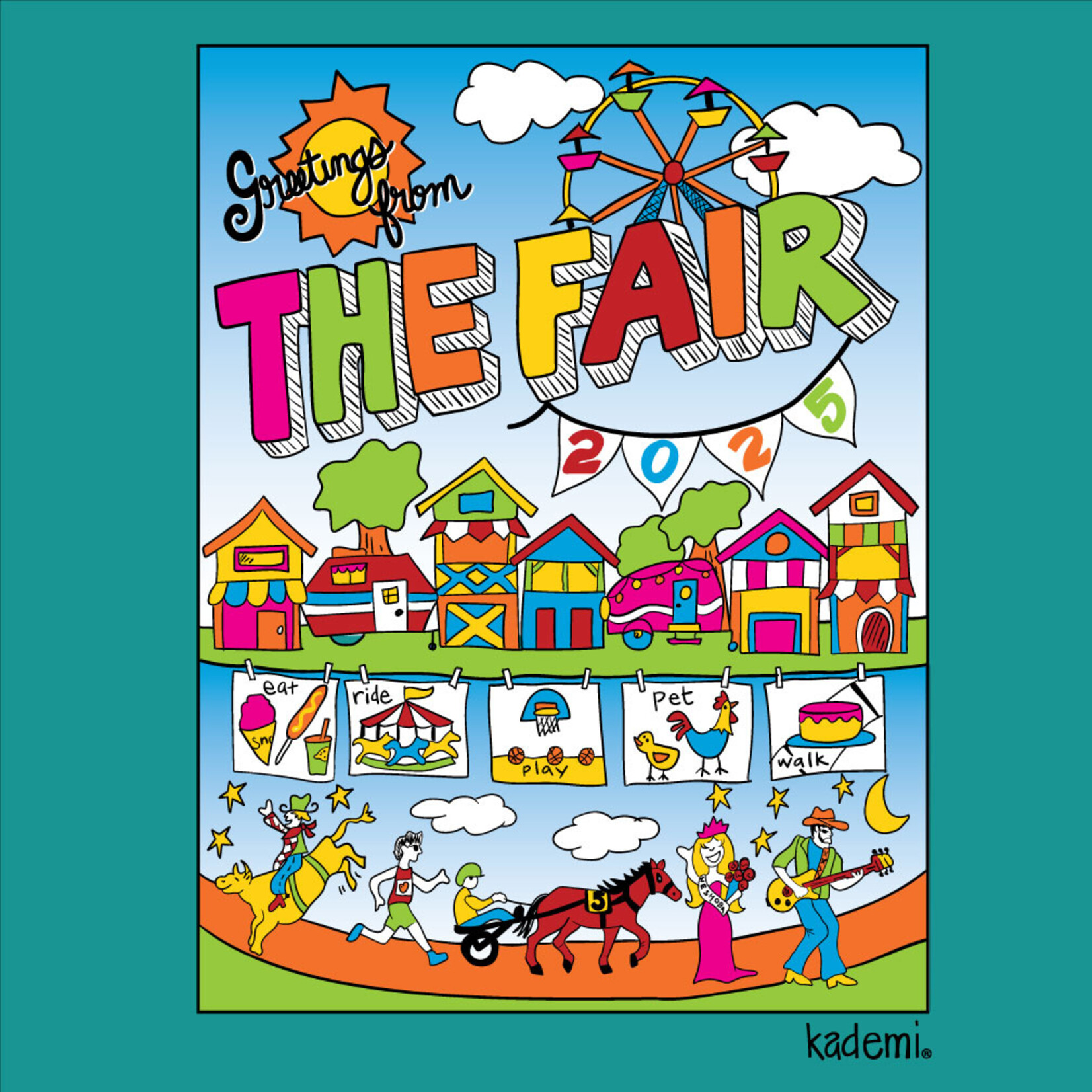 Kademi Fair 2025 Youth T-Shirt Seafoam