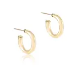 enewton round gold 1" post hoop - 4mm