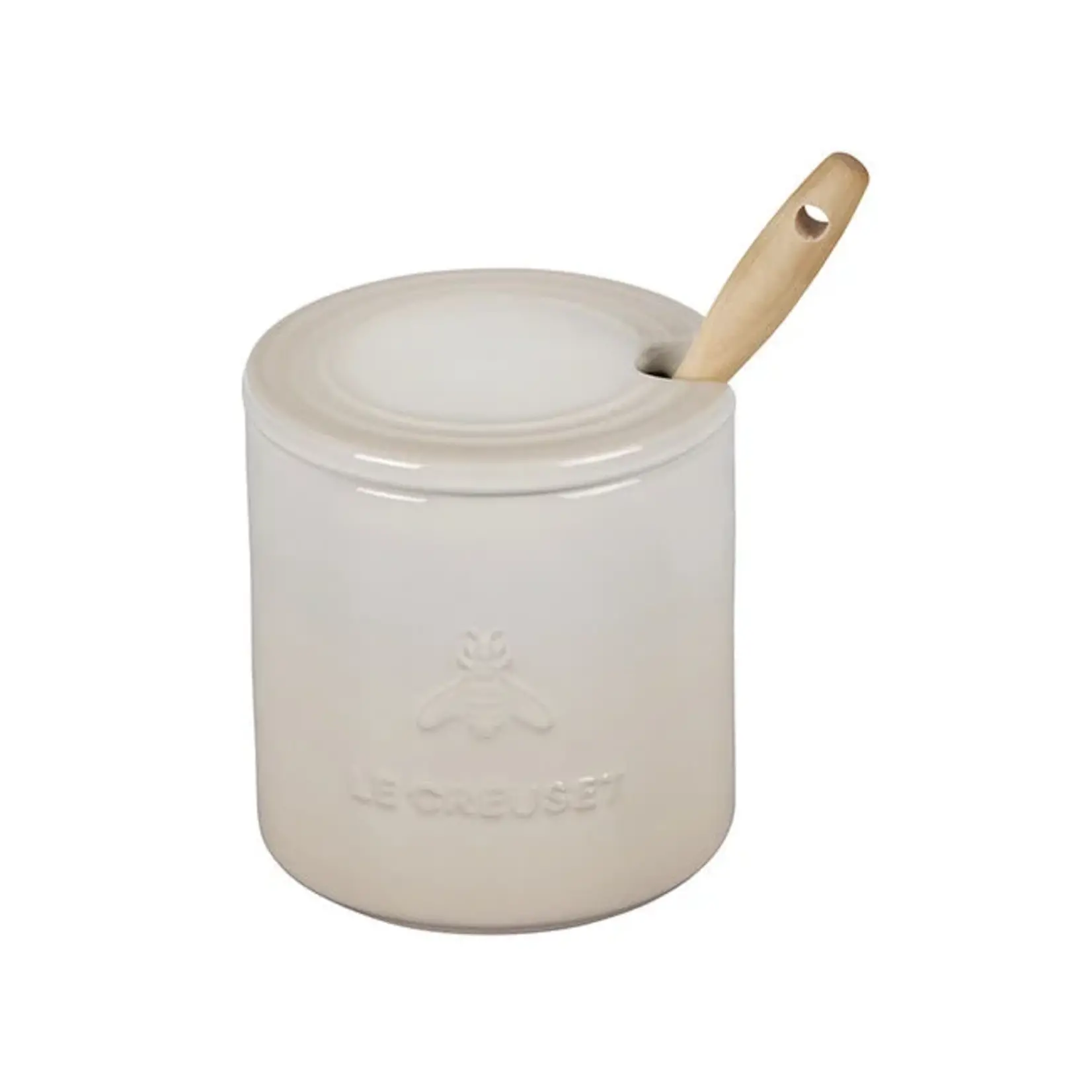 Le Creuset Signature Honey Pot with Dipper 14oz White