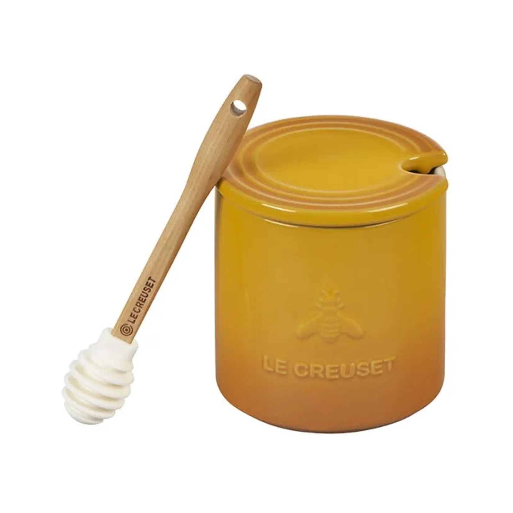 Le Creuset Signature Honey Pot with Dipper 14oz Nectar