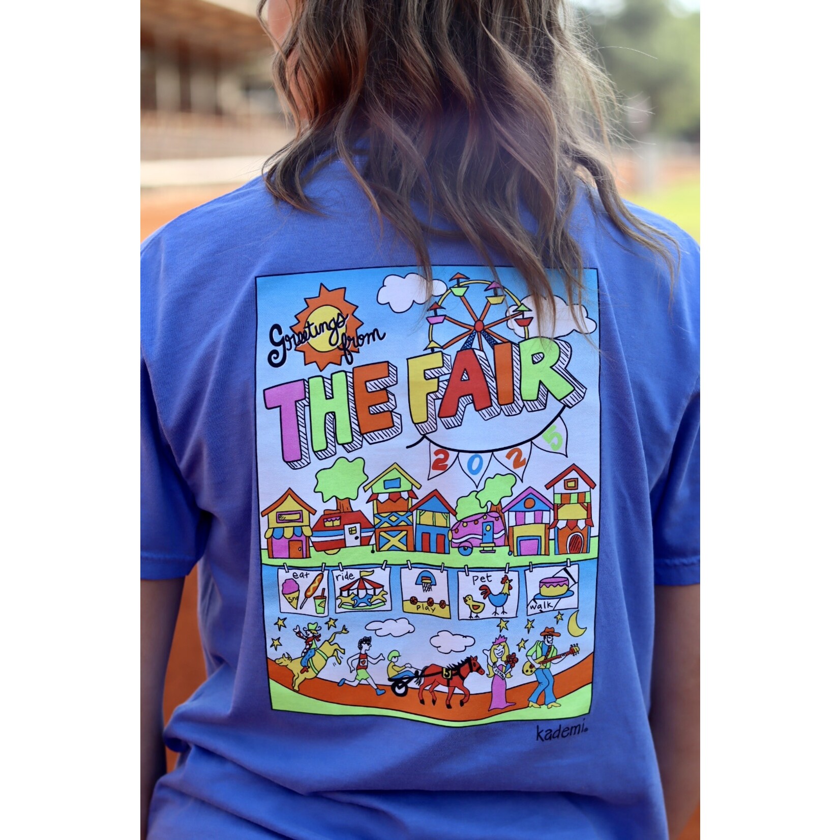 Kademi Fair 2025 Adult T-Shirt Flo Blue