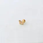 Kris Nations Butterfly Crystal Titanium Flat Back Stud Earring