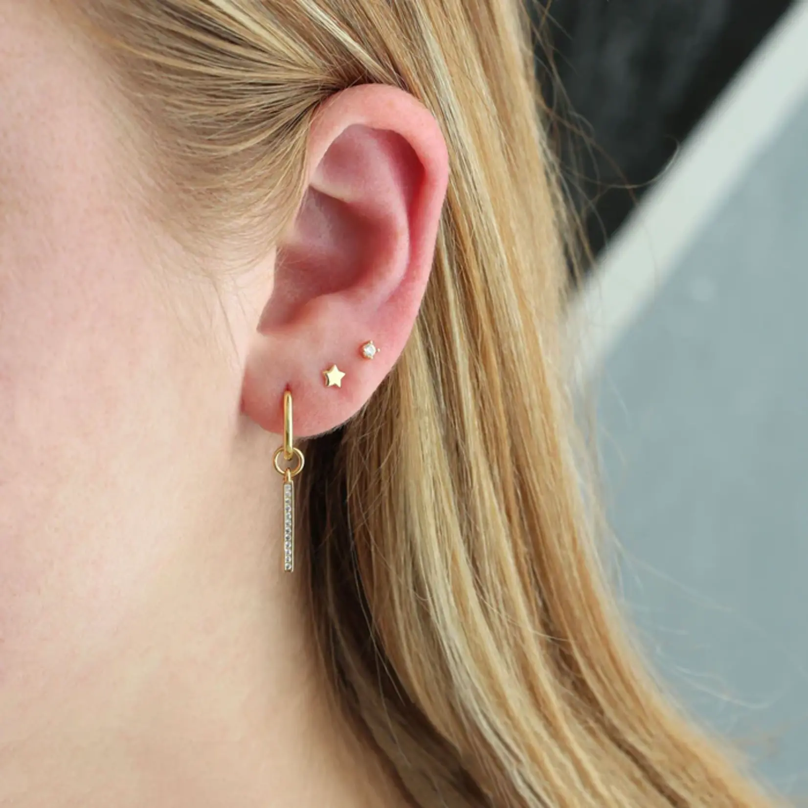 Kris Nations Tiny Star Stud Earrings