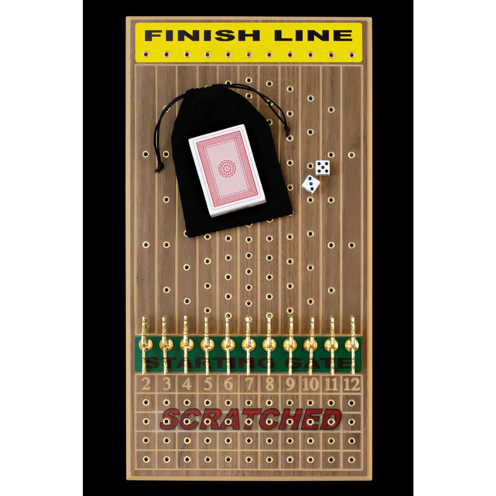 Across the Board Horseracing Gametop Walnut