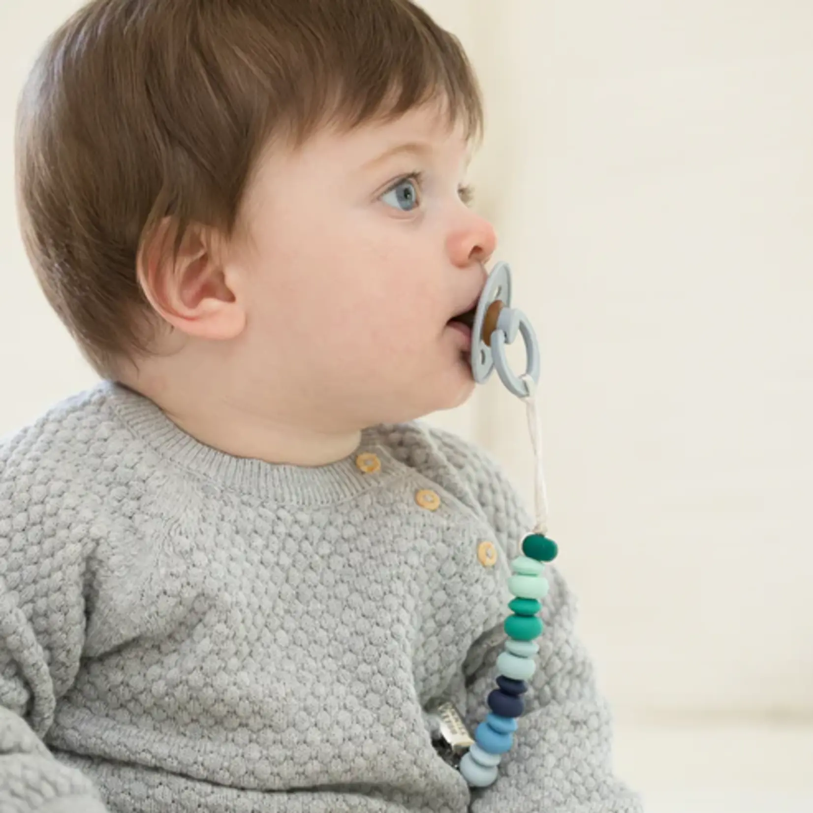 Bella Tunno Silicone Paci Clip Boy Multi