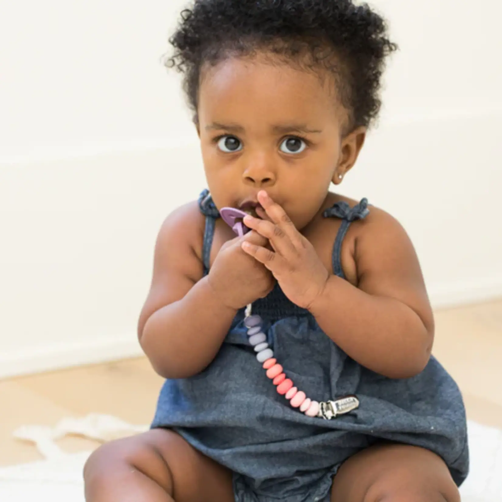 Bella Tunno Silicone Paci Clip Girl Multi