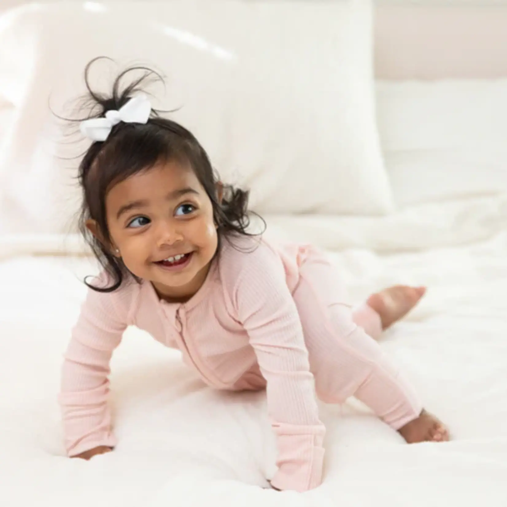 Bella Tunno Zip Fit & Beanie Set 0-3M Blush